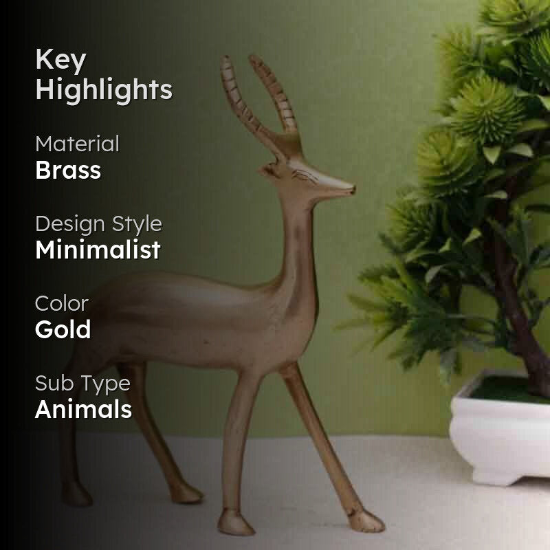 Dazzling Deer Brass Idol media 2