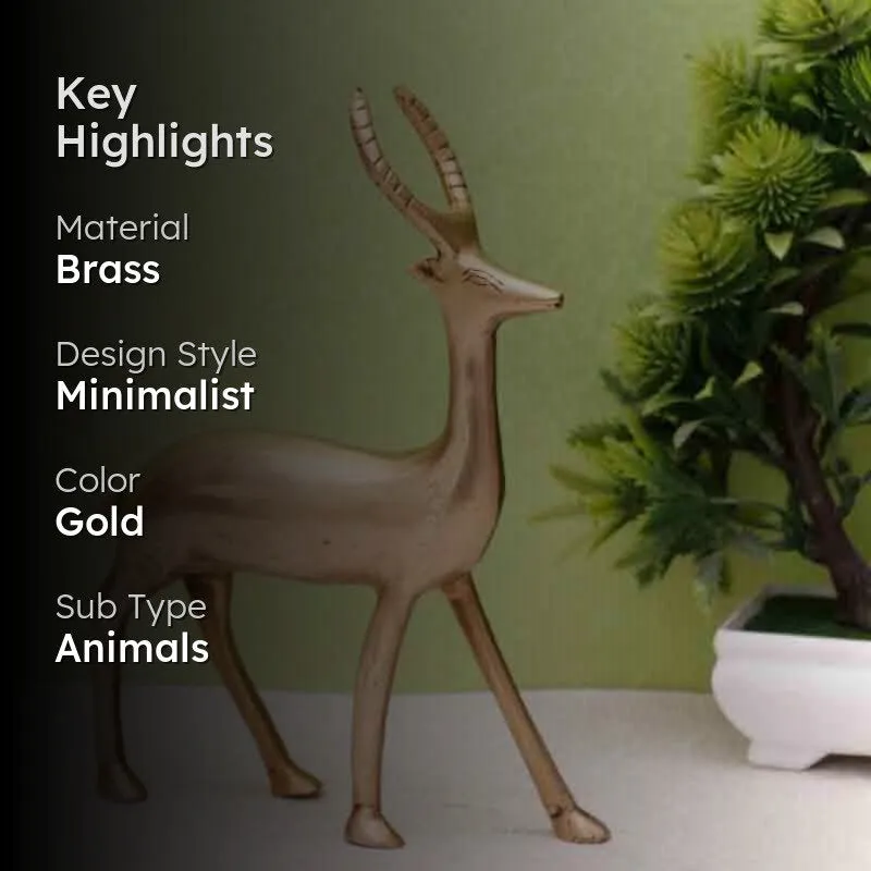 Dazzling Deer Brass Idol media 2