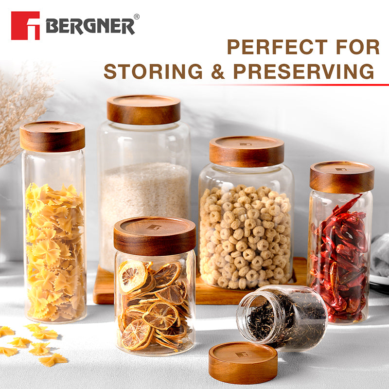 Bergner Crystal Seal Airtight Glass Storage Jar - 2600 mL media 3