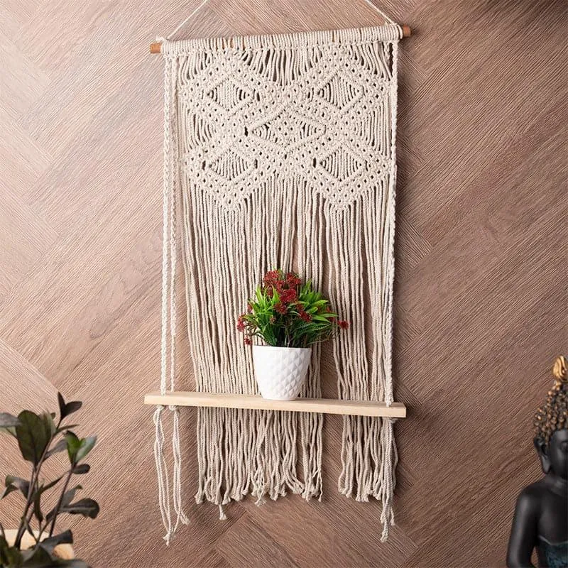 Sloan Macrame Wall Shelf media 3