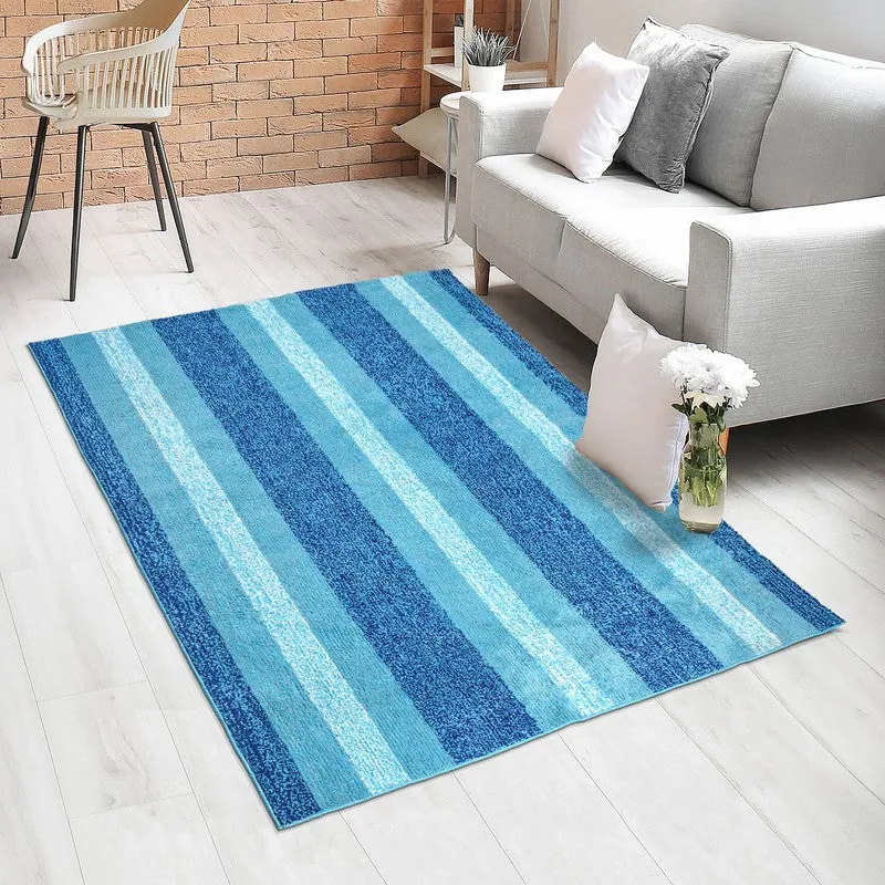 Line Tuft Anti Slip Carpet - Blue media 4