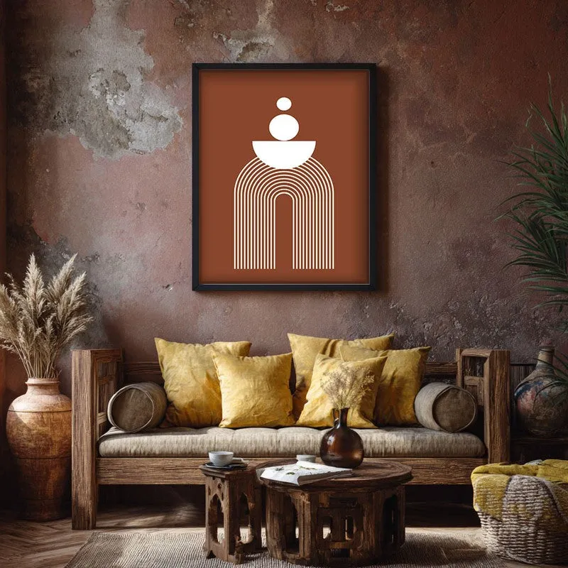 Zen Gateway Canvas Wall Painting With Black Frame media 7