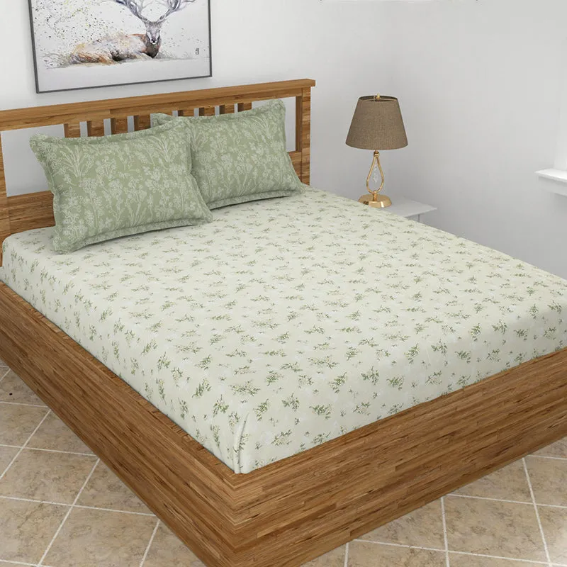 Henri Floral Microfiber Bedding Set - Five Piece Set media 1