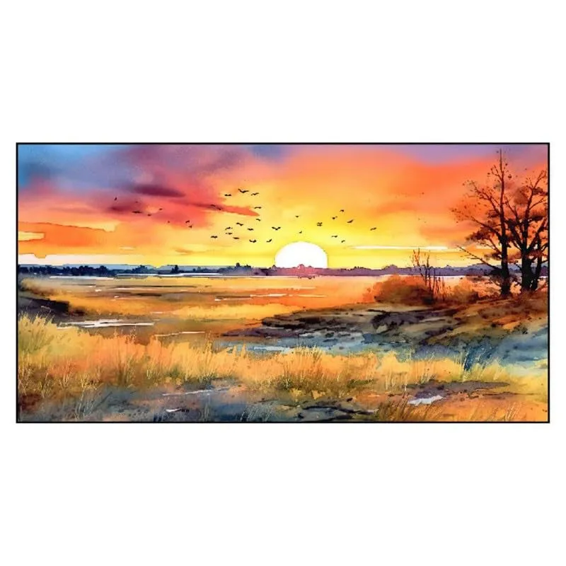 Scenic Grove Canvas Wall Painting With Frame media 4