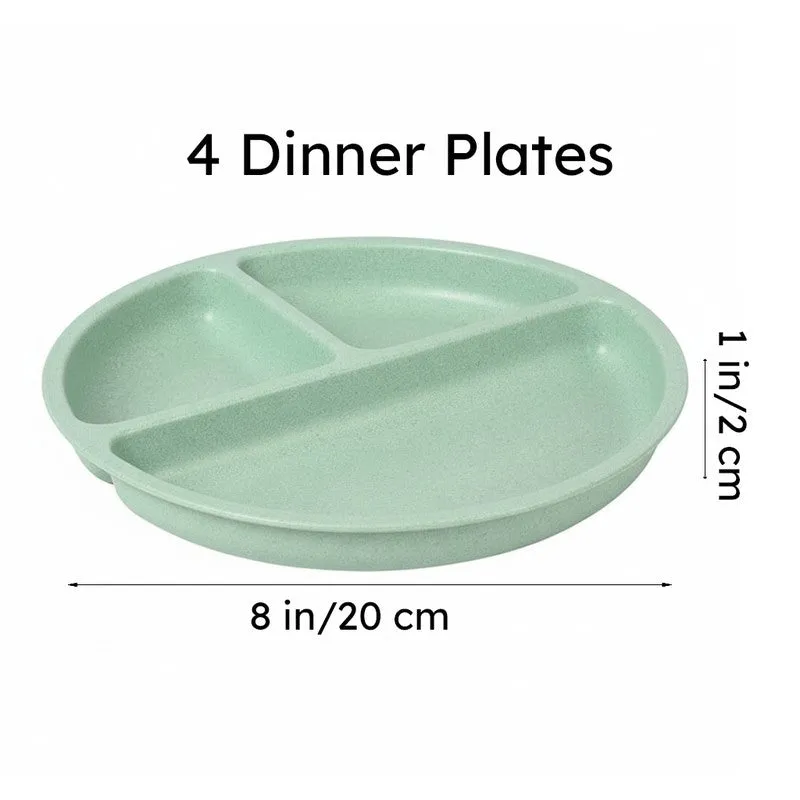 Earth Isle Sectioned Dinner Plate - Set Of Four media 7
