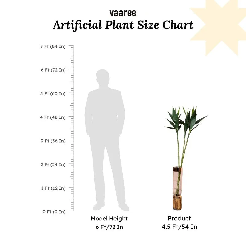 Artificial Straight Bamboo Stick Without Pot (4.4 Feet) - Set Of Three media 6