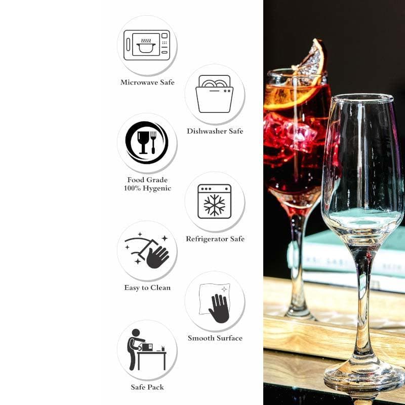 Meridian Red Wine Glasses (230 ML) - Set Of Six media 6