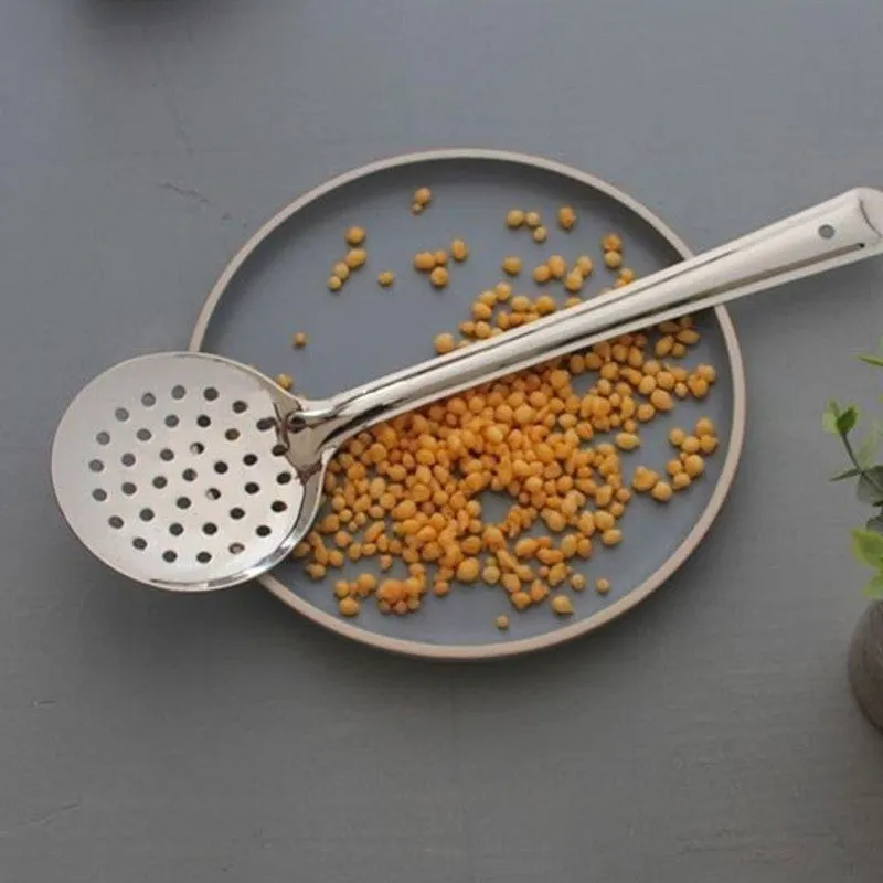 Elegant Silver Stainless Steel Kitchen Utensil - Set Of Three media 5