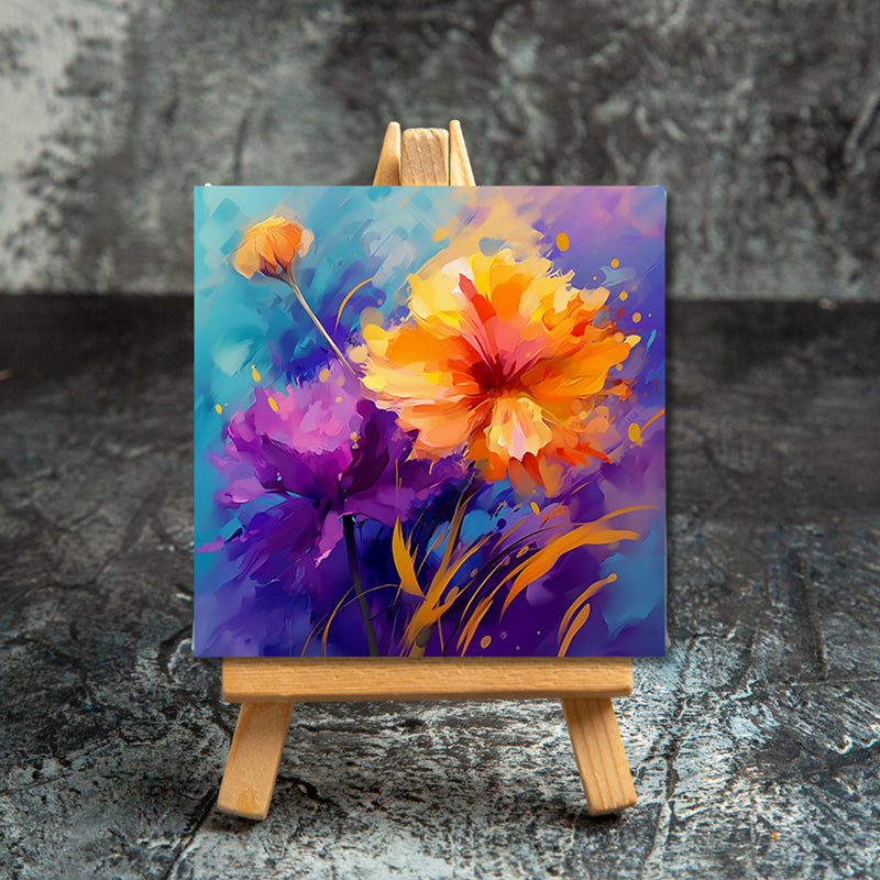 Golden Haze Canvas Showpiece