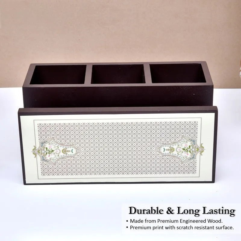 Colorful Handcrafted Wooden Cutlery Stand media 4