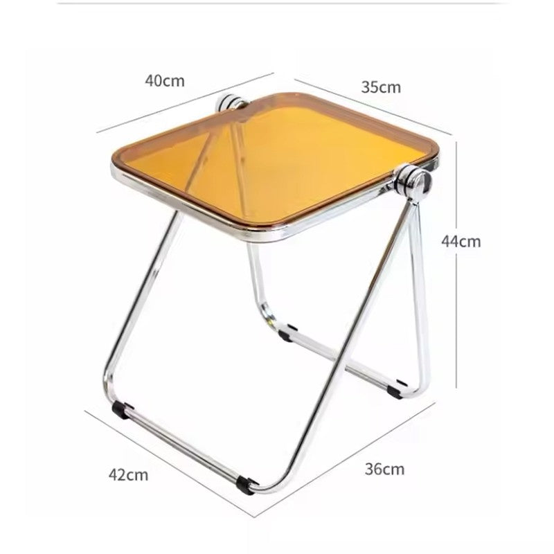 Vistara Brown Acrylic Side Table media 8