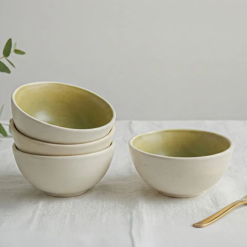 Cravora Ceramic Snack Bowl (170 mL Each) - Set Of Four media 1