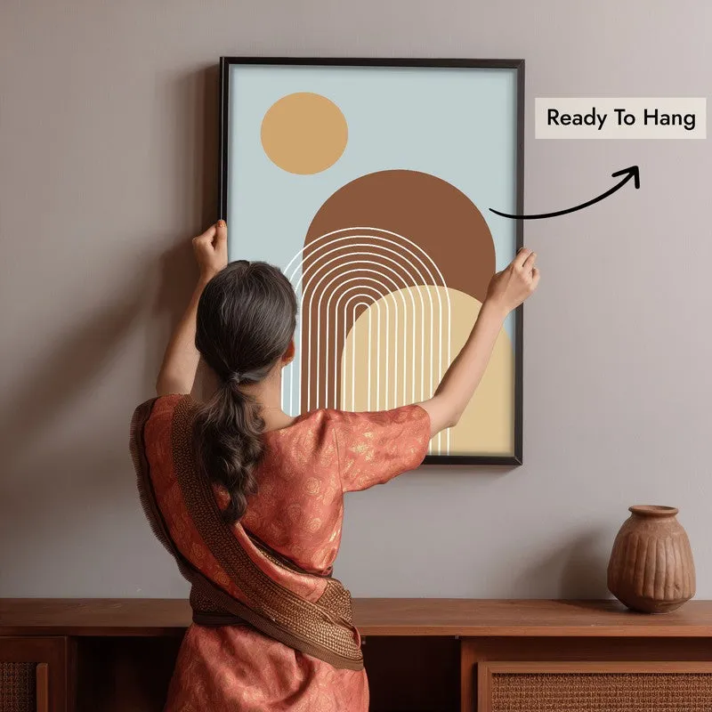 Rhythm Lines Canvas Wall Painting With Black Frame media 10