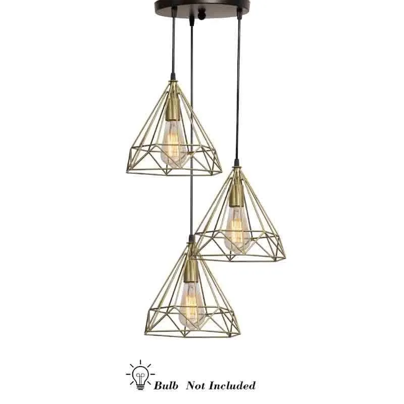 Diamond Mesh Cluster Ceiling Lamp media 7