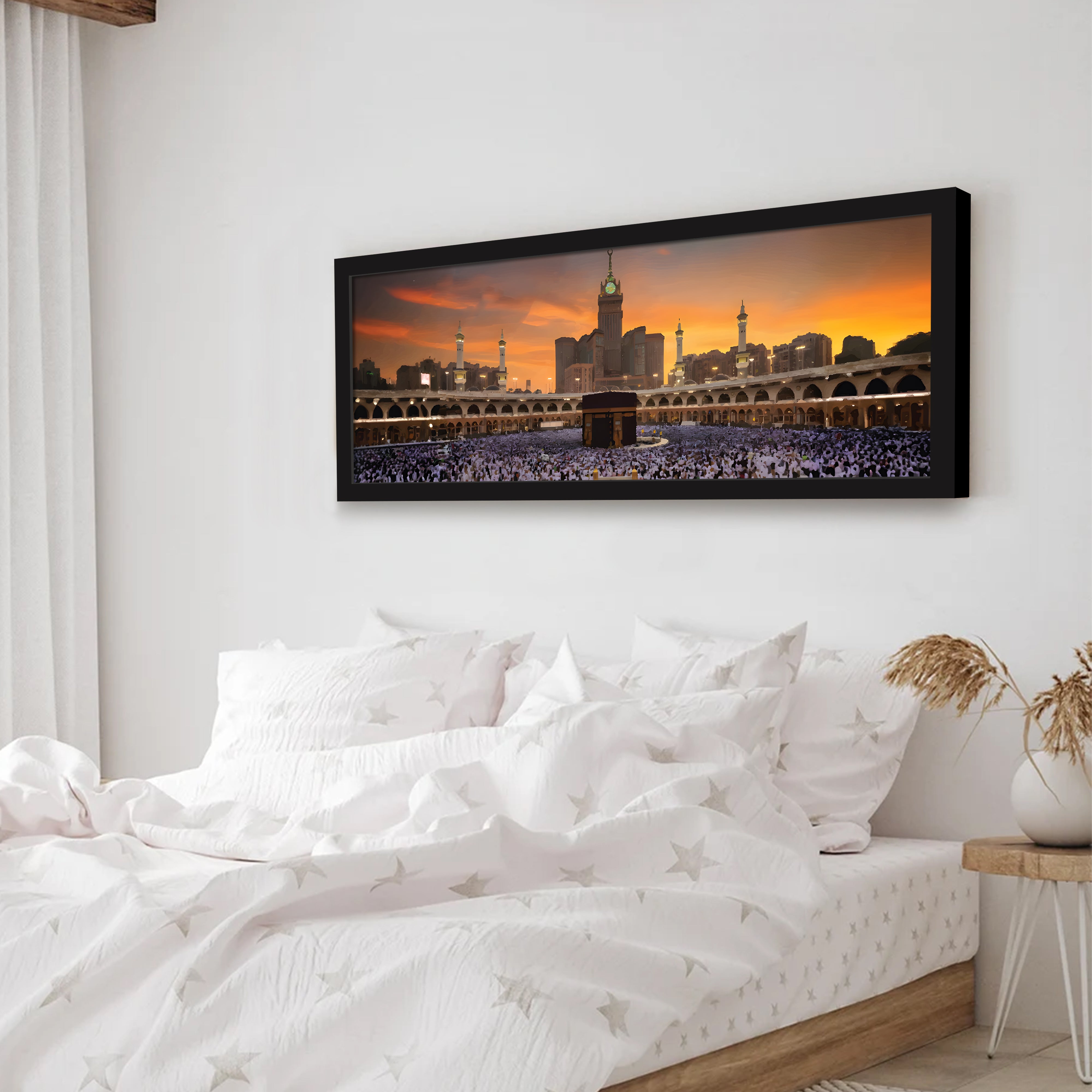 Sacred Kaaba Panorama Wall Art With Frame media 4