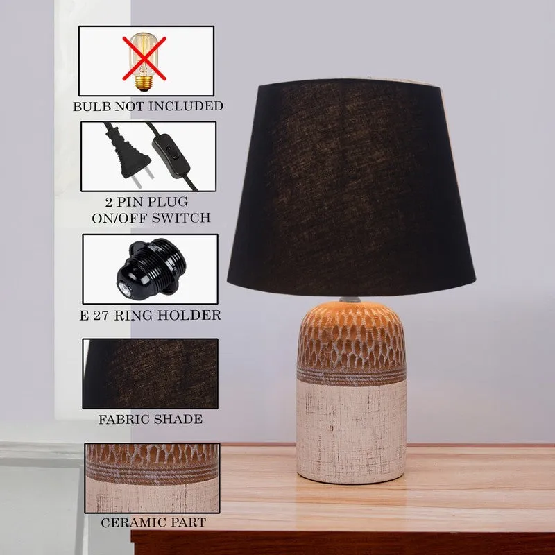 RadianceFlex Ceramic Table Lamp - Black,Brown,White media 6