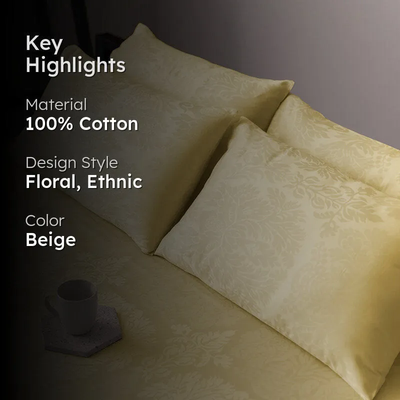 Symmetry Charm Jacquard Pillow Cover (Ivory) - Set Of Two media 2