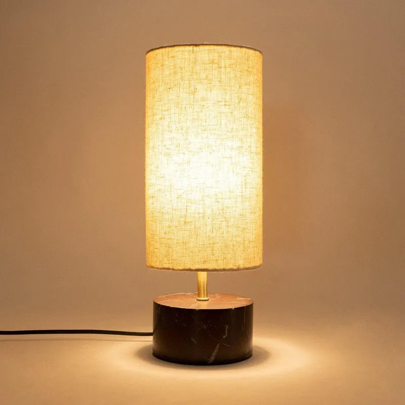 Orange Tree Kai MarbleTable Lamp - Brown,White media 1