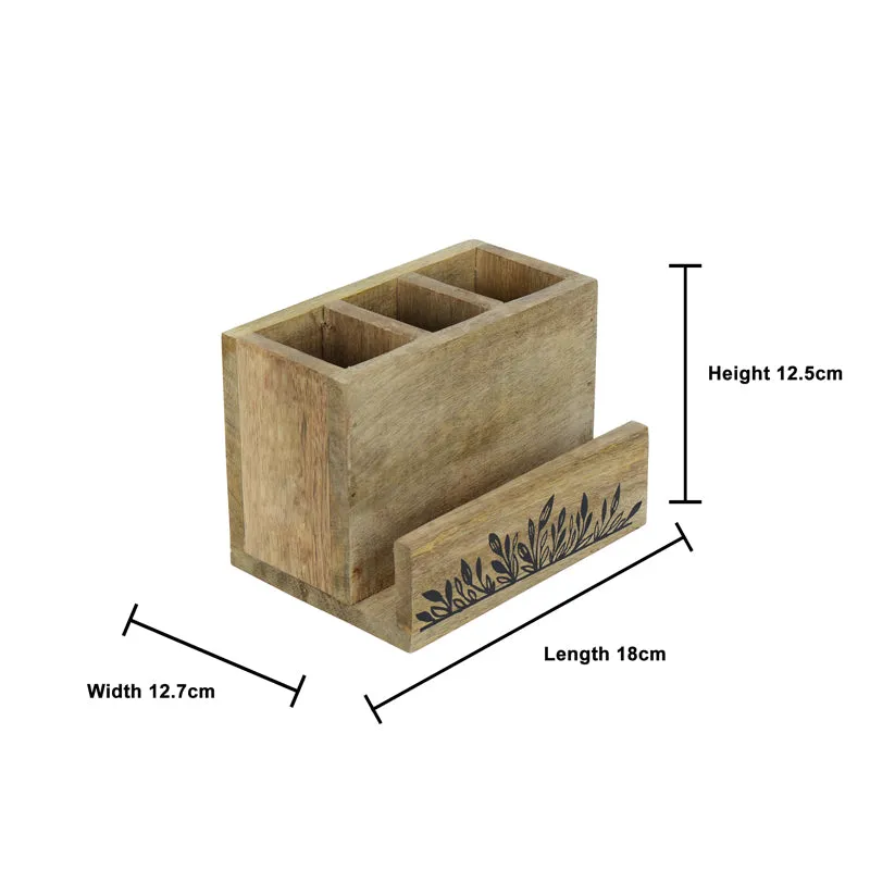 Amra Wooden Cutlery Holder media 6