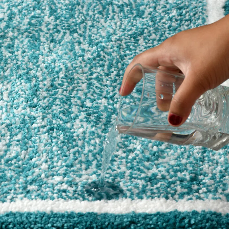 Velora Cotton Bath Mat - Cyan Blue media 7