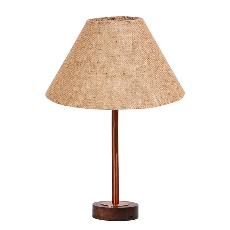 Sienna II Rodin Wooden Table Lamp - Beige,Copper,Brown media 4
