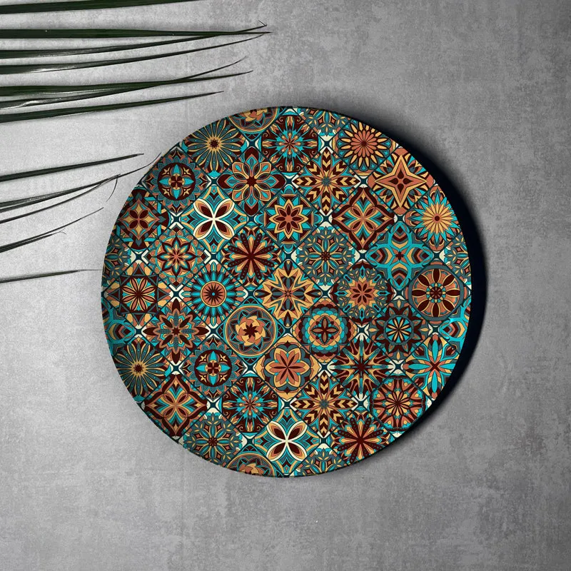 Vibrant Mosaic Metal Wall Plate - Set Of Five media 7