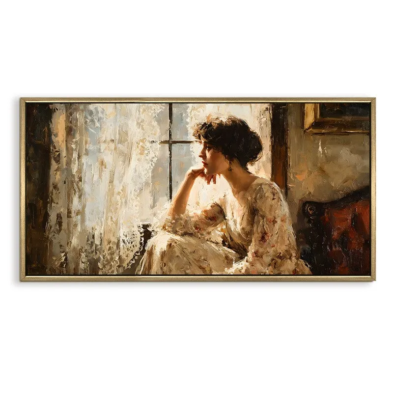 Fragile Calm Canvas Wall Painting With Frame media 3