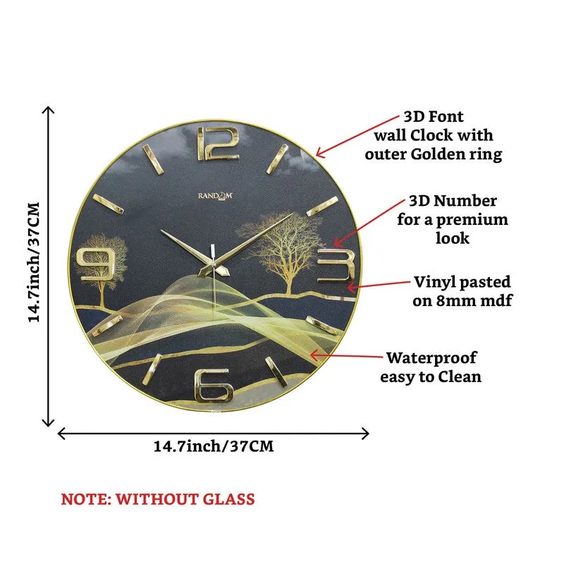 Lunexa MDF Analog Wall Clock media 9