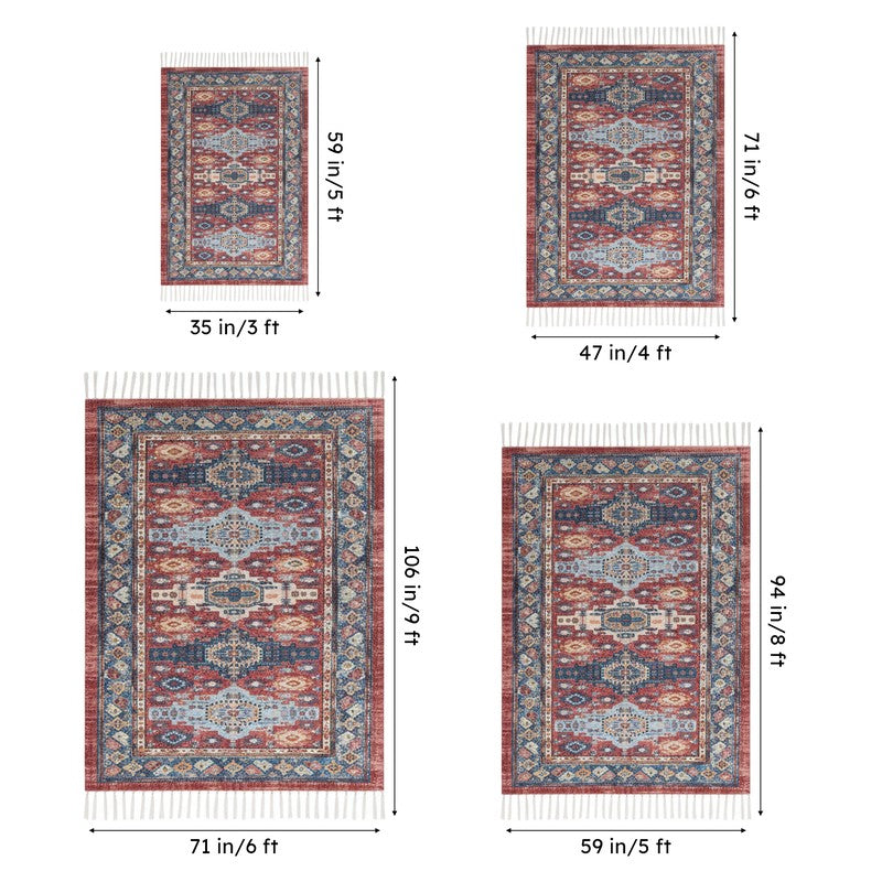 Shirin Hand Woven & Printed Cotton Dhurries media 7