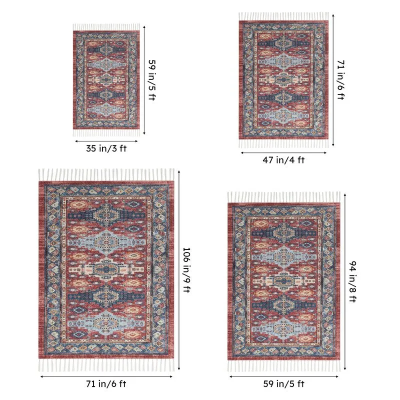 Shirin Hand Woven & Printed Cotton Dhurries media 7