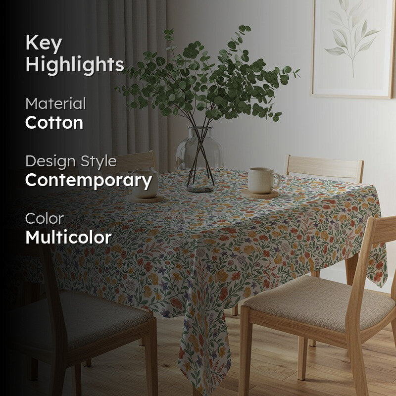 Urban Space Varnika Multicolor Cotton Table Cover media 2