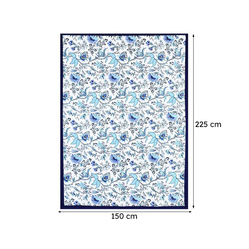 Muhina Rectangular Table Cover (Blue) - Six Seater media 6