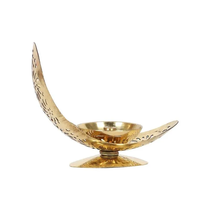 Brass Luna Akhand Diya media 4