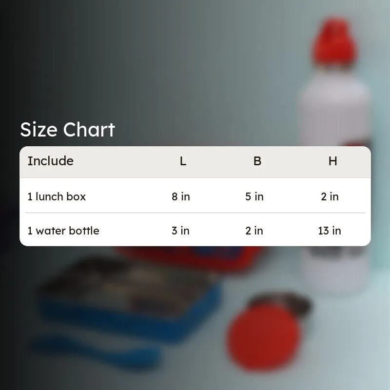 Spidey Relax Lunch Box 700 ML With 600 ML Water Bottle - Two Piece Set media 5