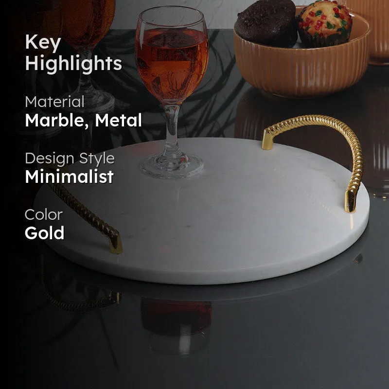 Vivid Veins Marble Platter media 2