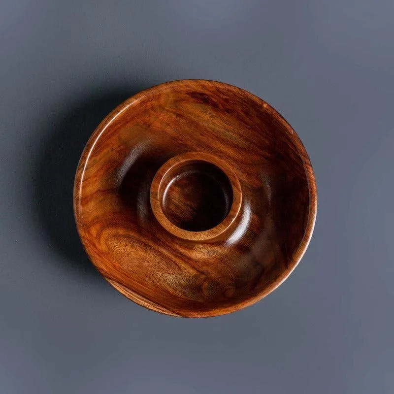Zaco Chip & Dip Sheesham Wood Platter media 7