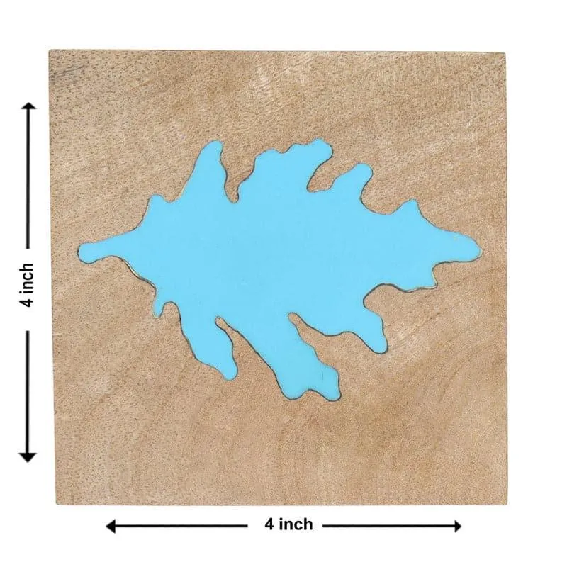 Mislow Mangowood Coaster - Set Of Four media 4