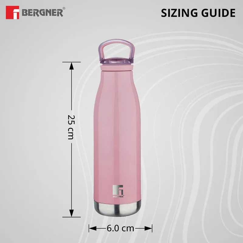 Bergner Walking Belle Blossom Thermosteel Hot And Cold Flask (Pink) - 500 mL media 5