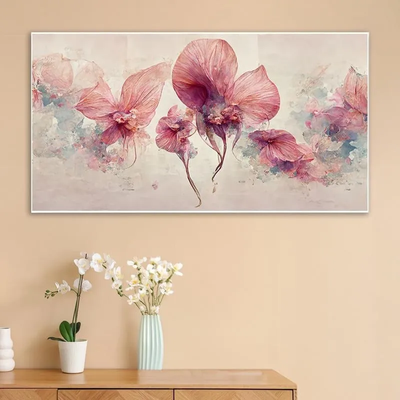 Blush Botanica Canvas Wall Painting With Frame media 3