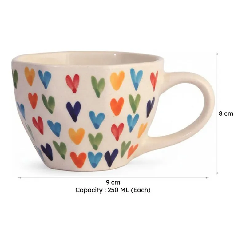 Quera Ceramic Tea Cup (250 mL Each) - Set of Ten media 13