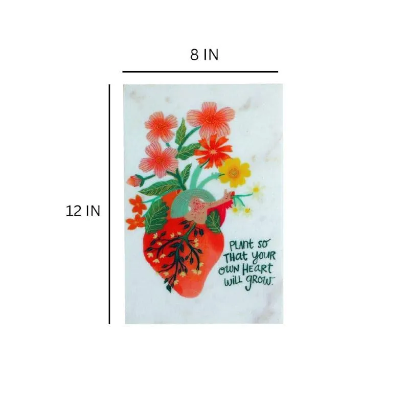 Blooming Heart Marble Wall Accent media 5
