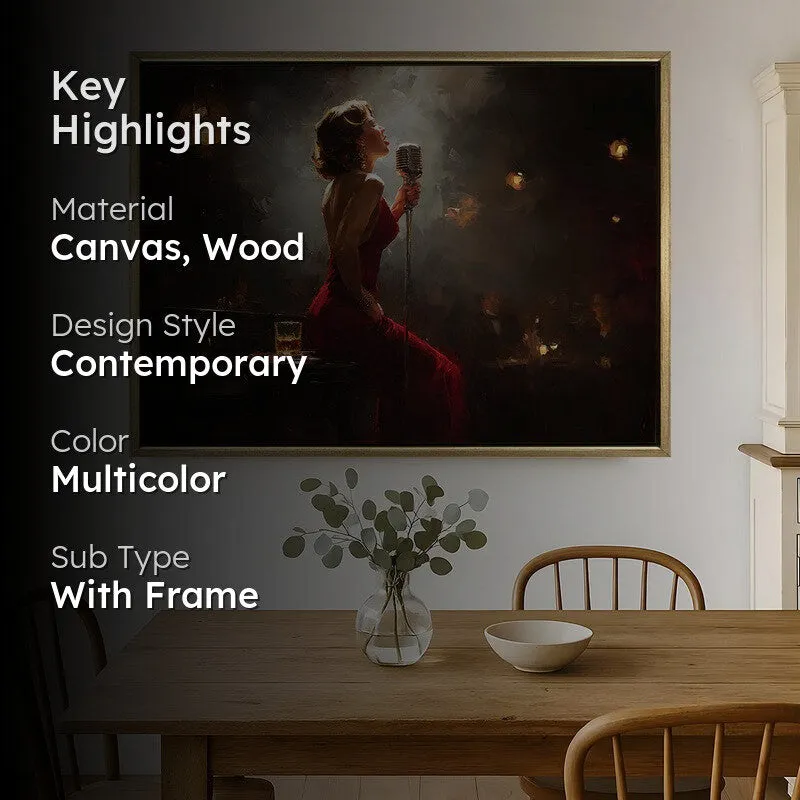Night Ballad Canvas Wall Painting With Frame media 2