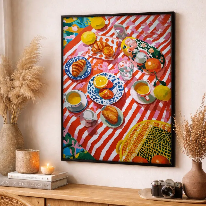 Picnella Canvas Wall Painting With Black Frame media 3
