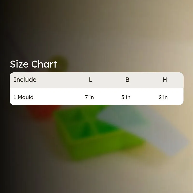 Geometric Silicone 6-Cube Ice Mould - Green media 5
