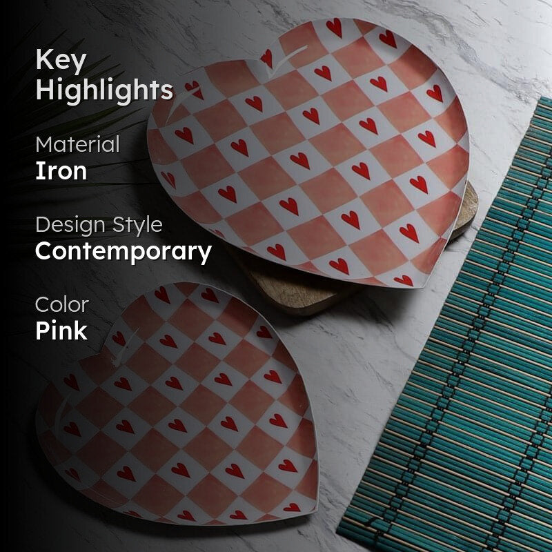 Hearty Hue Metal Iron Platter - Set of Two media 2