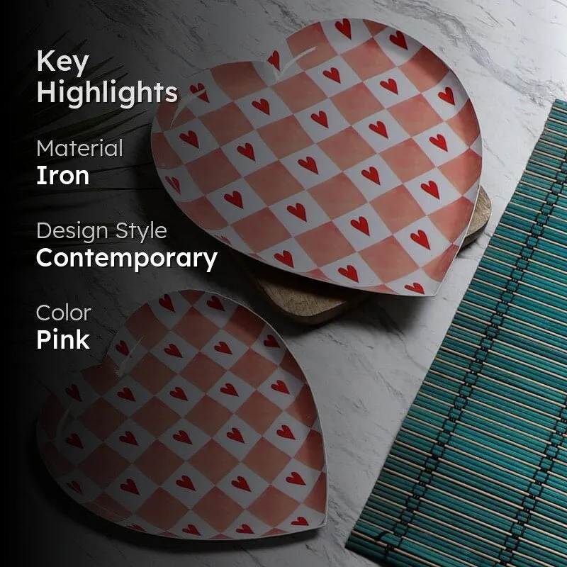Hearty Hue Metal Iron Platter - Set of Two media 2