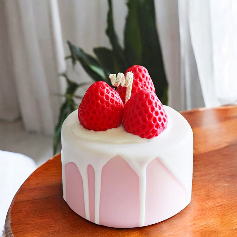 Strawberry Shortcake Scented Soy Wax Candle media 3