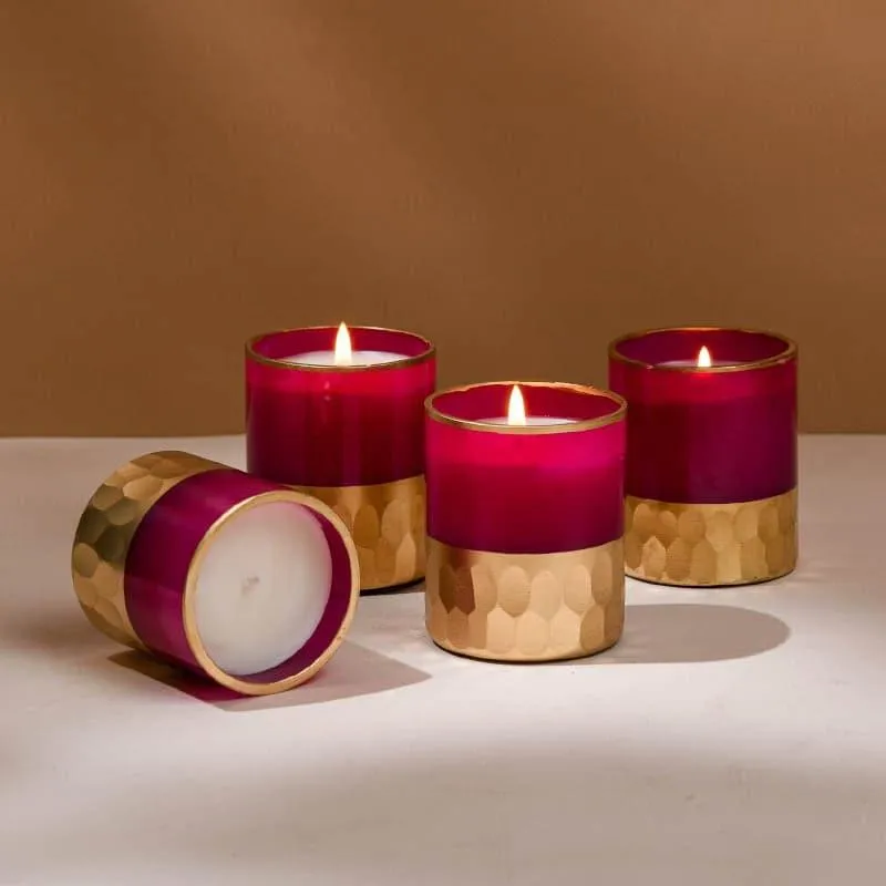 Mogra Scented Votive Candles - Set of Four media 3