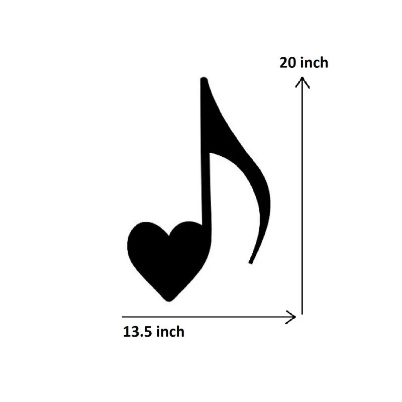 Love Musical Note Black Iron Wall Accent media 5