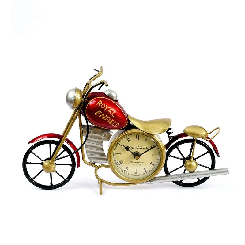Designer Rider Inspired Statement Metal Table Clock media 3